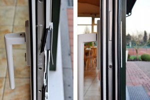 Einbruchschaden an Kunststofftür